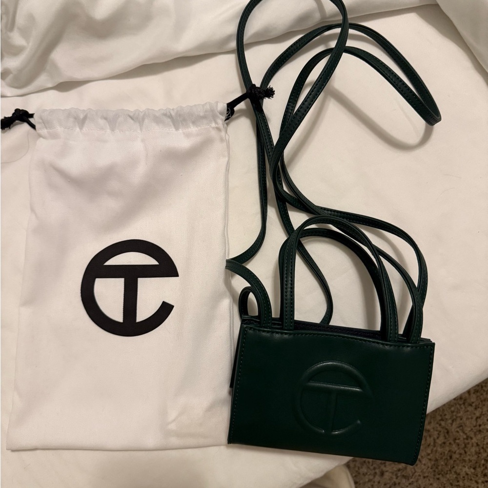 Telfar Green Mini Bag Chic and Compact